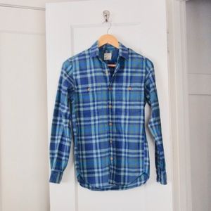 J. CREW Flannel Button Down Shirt Size XS